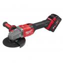 M18 FHSAG125XB-552X - Braking grinder 125 mm, 18 V, 5.5 Ah, FUEL™, slide switch, in case, with 2 batteries and charger