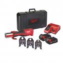 M18 BLHPT-202 M-SET - Brushless press tool 18 V, 2.0 Ah, FORCE LOGIC™, in case with 2 batteries and charger