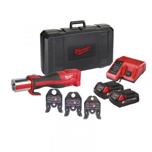 M18 BLHPT-202 M-SET - Brushless press tool 18 V, 2.0 Ah, FORCE LOGIC™, in case with 2 batteries and charger, 4933451133