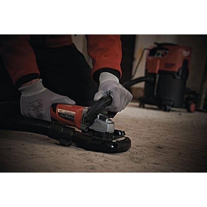 AGV 15-125 XC - Angle grinder with dust management 125 mm, 1550 W, slide switch, in case