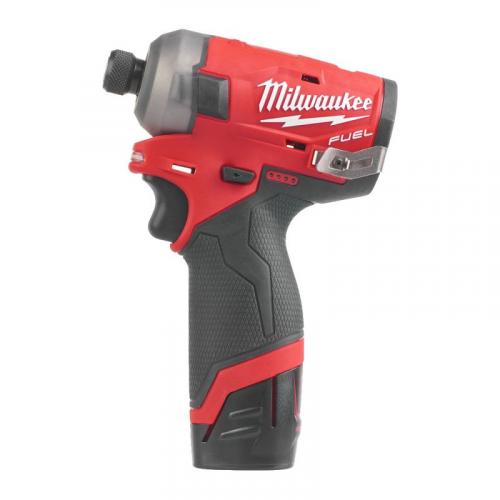 M12 FQID-202X - 1/4" HEX impact driver 12 V, 2.0 Ah, FUEL™ SURGE™, in case, with 2 batteries and charger, 4933464973