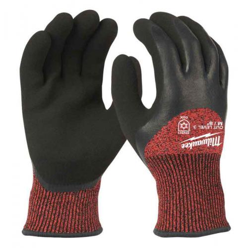 Rękawice zimowe, odporne na przecięcia, poziom ochrony 3, rozmiar M/8