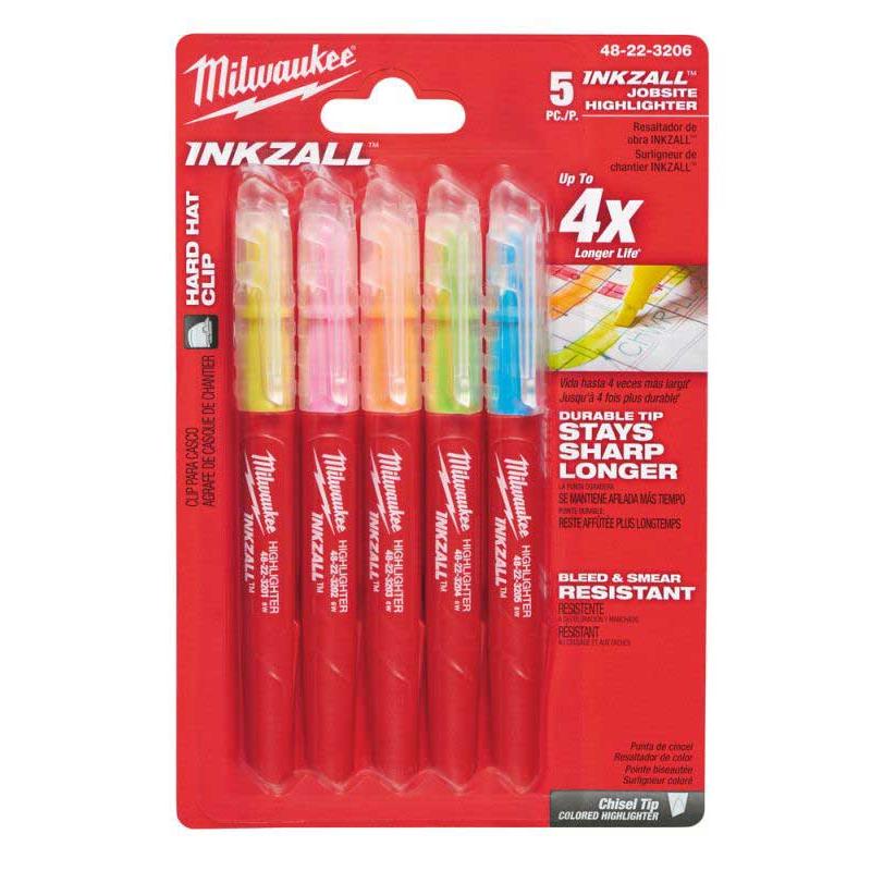48223206 - INKZALL Highlighters Coloured - 5pc