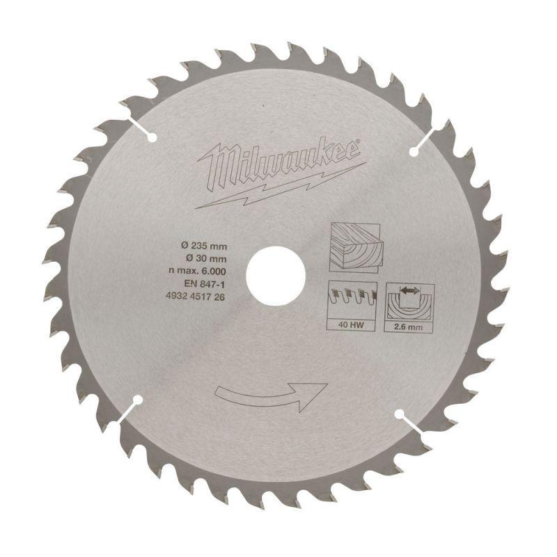 4932451726 - Tarcza pilarska do drewna 235x30 mm, 40 zębów 4932451726 - Tarcza pilarska do drewna 235x30 mm, 40 zębów