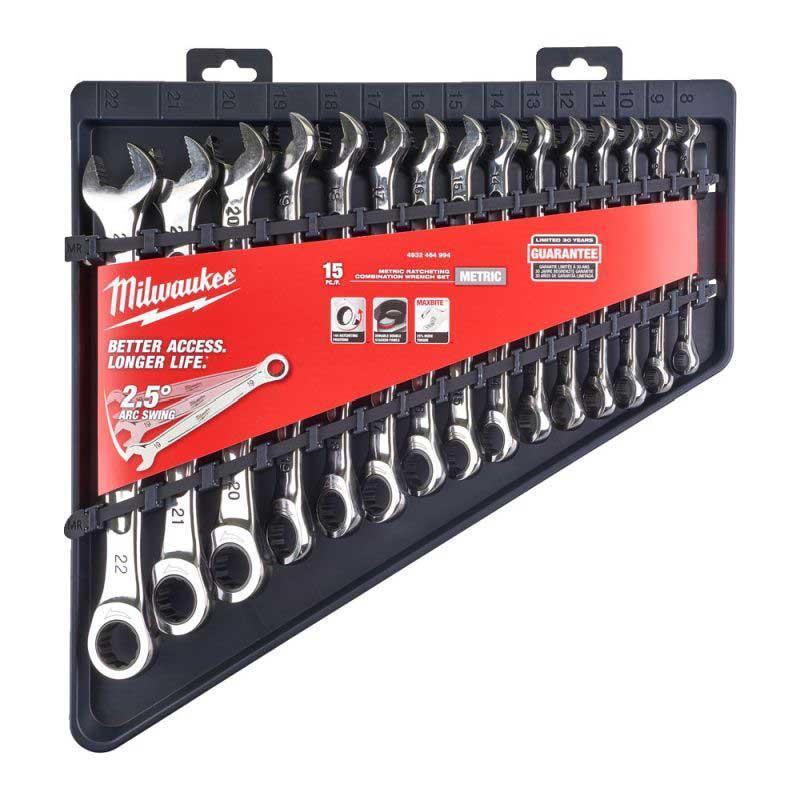 4932464994 - 15 pc Maxbite Ratchet Metric Combination Spanner Set 4932464994 - 15 pc Maxbite Ratchet Metric Combination Spanner Set