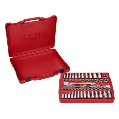 4932464946 - 3/8 Drive 56 pc Ratchet + Socket Set SAE + Metric