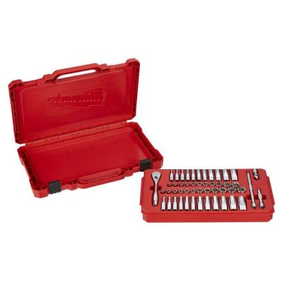 4932464944 - 1/4 50 pc Drive Ratchet.+ Socket Set SAE + Metric