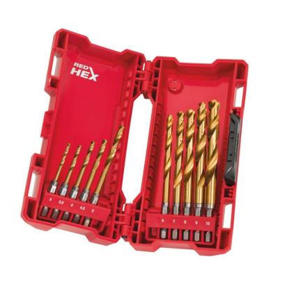 48894759 - Zestaw wierteł do metalu swave hss-g tin 10 sztuk ø 3 - 10 mm