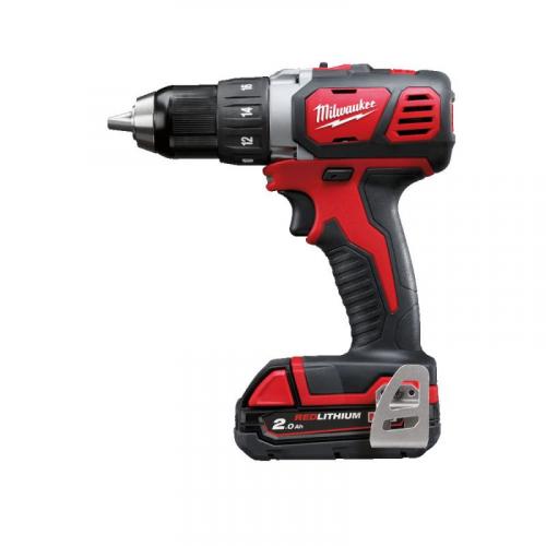 M18 BDD-202C - Compact drill driver 18 V, 2.0 Ah, in HD Box, with 2 batteries and charger, 4933443555