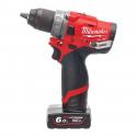 M12 FDD-602X - Sub compact 2-speed drill driver 12 V, 6.0 Ah, M12 FUEL™, in HD Box, with 2 batteries and charger, 4933459820