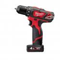 M12 BDD-402C - Sub compact drill driver 12 V, 4.0 Ah, in HD Box, with 2 batteries and charger, 4933441925