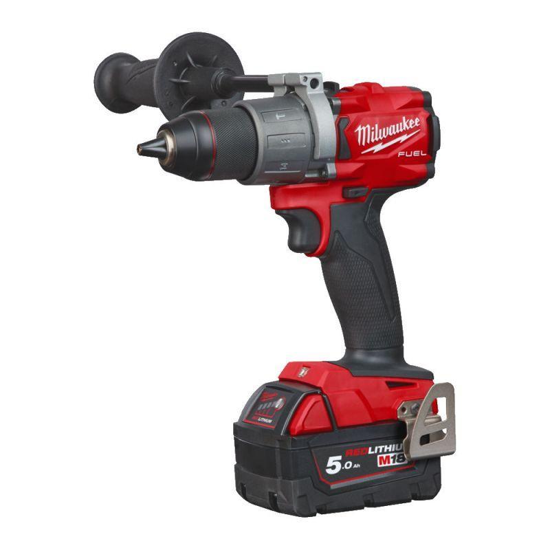 M18 FPD2-502X - Percussion drill 18 V, 5.0 Ah, FUEL™, in HD Box, with 2 batteries and charger