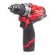 M12 FPD-202X - Sub compact 2-speed percussion drill 12 V, 2.0 Ah, with 2 batteries and charger