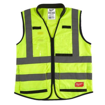 4932471897 - Kamizelka odblaskowa PREMIUM żółta, rozmiar 2XL/3XL