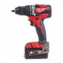 M18 CBLPD-502C - Compact brushless percussion drill 18 V, 5.0 Ah, in case, with 2 batteries and charger, 4933464558