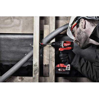 M18 CBLPD-402C - Compact brushless percussion drill 18 V, 4.0 Ah, in HD Box, with 2 batteries and charger