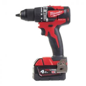 M18 CBLPD-402C - Compact brushless percussion drill 18 V, 4.0 Ah, in HD Box, with 2 batteries and charger