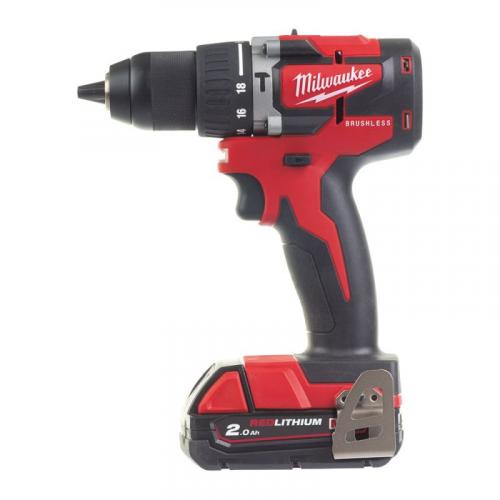 M18 CBLPD-202C - Compact brushless percussion drill 18 V, 2.0 Ah, in HD Box, with 2 batteries and charger