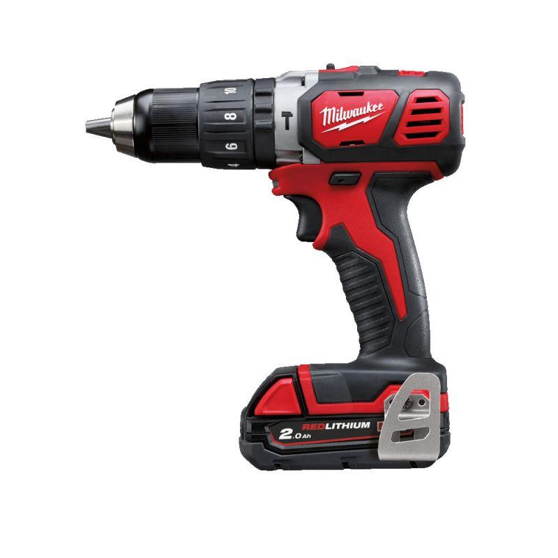 MILWAUKEE - M18 BPD-202X - Compact percussion drill 18 V, 2.0 Ah, in ...