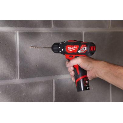 M12 BPD-202X - Sub compact percussion drill 12 V, 2.0 Ah, with 2 batteries and charger
