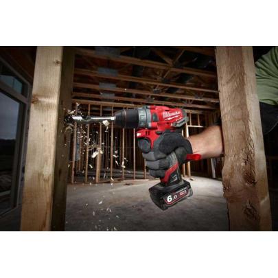 M12 FPD-602X - Sub compact 2-speed percussion drill 12 V, 6.0 Ah, with 2 batteries and charger