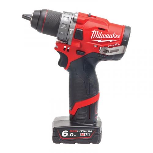 M12 FPD-602X - Sub compact 2-speed percussion drill 12 V, 6.0 Ah, with 2 batteries and charger