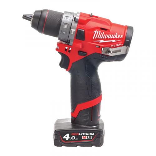 M12 FPD-402X - Sub compact 2-speed percussion drill 12 V, FUEL™, 4.0 Ah, in case, with 2 batteries and charger, 4933459804