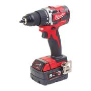 M18 CBLDD-502C - Compact brushless drill drivers 18 V, 5.0 Ah, in HD Box, with 2 batteries and charger