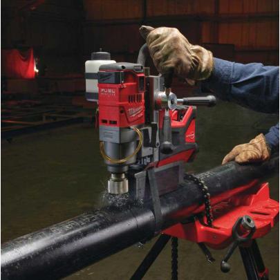 M18 FMDP-502C - Magnetic press with permanent magnet 18 V, 5.0 Ah, FUEL™, in HD Box, with 2 batteries and charger