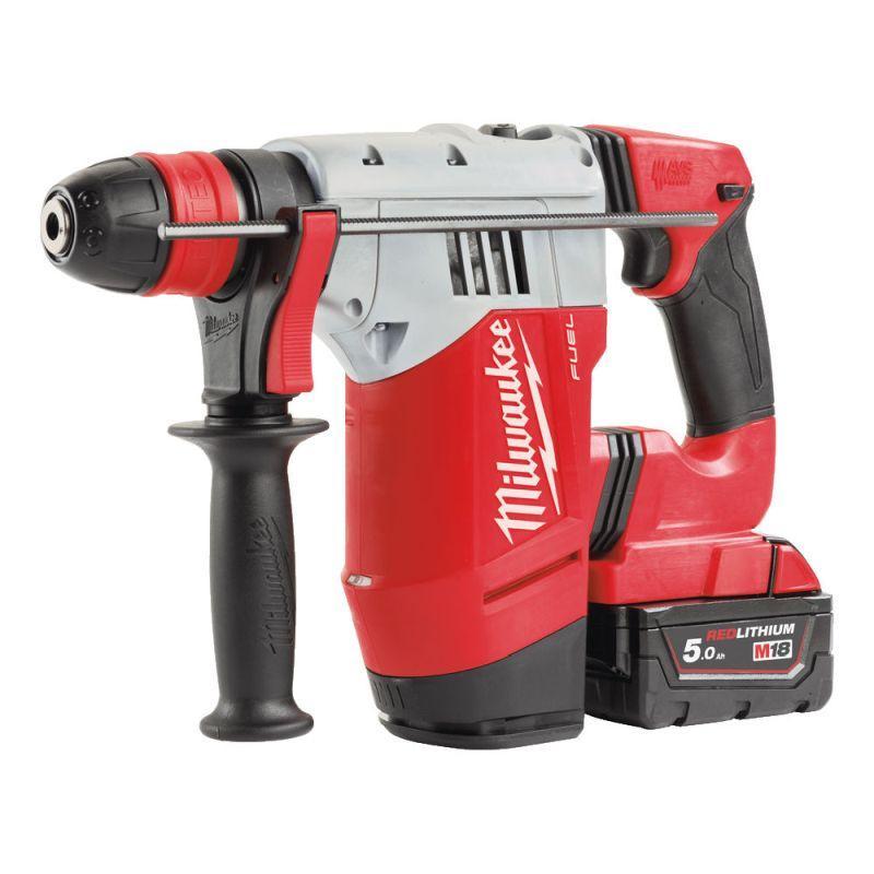 M18 CHPX-502X - High performance SDS-Plus hammer 18 V, 5.0 Ah, FUEL™, in HD Box, with 2 batteries and charger M18 CHPX-502X - High performance SDS-Plus hammer 18 V, 5.0 Ah, FUEL™, in HD Box, with 2 batteries and charger