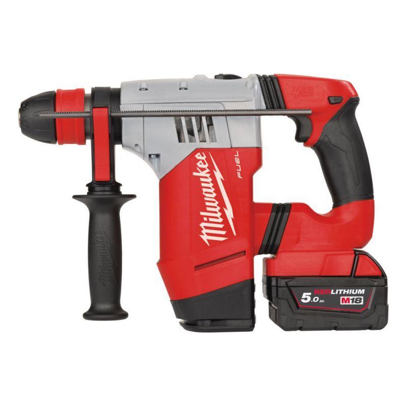 M18 CHPX-502X - High performance SDS-Plus hammer 18 V, 5.0 Ah, FUEL™, in HD Box, with 2 batteries and charger M18 CHPX-502X - High performance SDS-Plus hammer 18 V, 5.0 Ah, FUEL™, in HD Box, with 2 batteries and charger