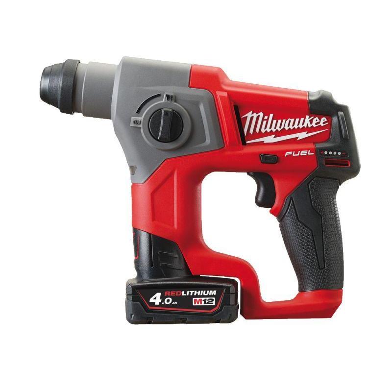 M12 CH-402X - Sub compact SDS-Plus hammer 12 V, 4.0 Ah, FUEL, in HD Box, with 2 batteries and charger M12 CH-402X - Sub compact SDS-Plus hammer 12 V, 4.0 Ah, FUEL, in HD Box, with 2 batteries and charger