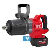 M18 ONEFHIWF1DS-121C - Klucz udarowy 1" z rękojeścią D, 2576 Nm, 18 V, 12.0 Ah, ONE-KEY™, w walizce, z akumulatorem i ładowarką