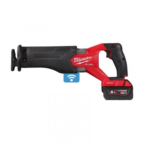 M18 ONEFSZ-502X - Sabre Saw 18 V, 5.0 Ah, SAWZALL®, ONE-KEY™, in case, with 2 batteries and charger