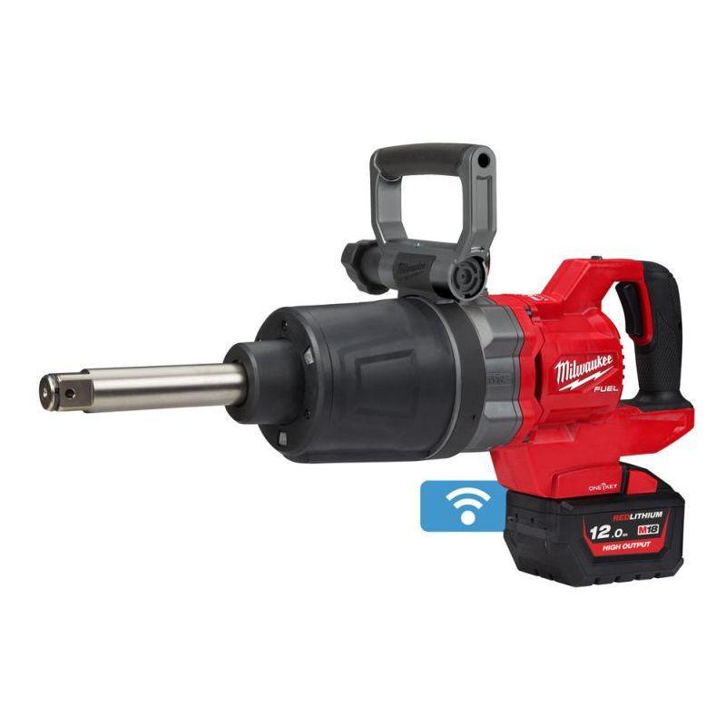 M18 ONEFHIWF1D-121C - Klucz udarowy 1" z rękojeścią D, 2576 Nm, 18 V, 12.0 Ah, ONE-KEY™, w walizce, z akumulatorem i  ładowarką