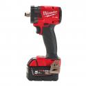 M18 FIW2F12-502X - Compact impact wrench with friction ring 1/2", 339 Nm, 18 V, in case, with 2 x 5.0 Ah + charger, 4933478444