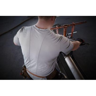 WWSSG-M - Koszulka z krótkim rękawem szara WORKSKIN™, rozmiar M