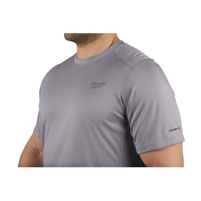 WWSSG-XL - Koszulka z krótkim rękawem szara WORKSKIN™, rozmiar XL