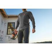 WTLSG-M - Koszulka z długim rękawem szara WORKSKIN™, rozmiar M