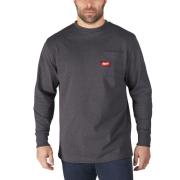 WTLSG-M - Koszulka z długim rękawem szara WORKSKIN™, rozmiar M