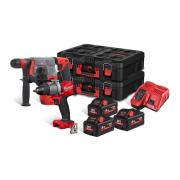 M18 FPP2M2-553P - Zestaw POWERPACK M18™, M18 FPD2, M18 CHX, 3 x 5.5 Ah + ładowarka, w skrzyni PACKOUT