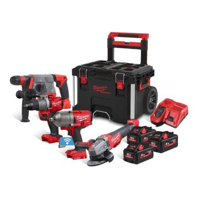 M18 PP4B-553P - Zestaw POWERPACK M18™, M18 FPD2, M18 CHX, M18 CAG125X, M18 ONEFHIWF12, 3 x 5.5 Ah + ładowarka, w skrzyni PACKOUT