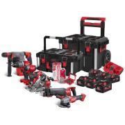 M18 PP7A-586X - Zestaw POWERPACK, M18 FDD2, M18 FID2, M18 CHX, M18 CSX, M18 CAG125XPDB, M18 CCS55, 6 akumulatorów + ładowarka
