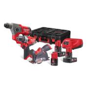 M12 FPP3R-6423P - Zestaw POWERPACK M12™, M12 FPD, M12 FCOT, M12 CH, 2.0, 4.0 i 6.0 Ah + ładowarka, w skrzyni PACKOUT