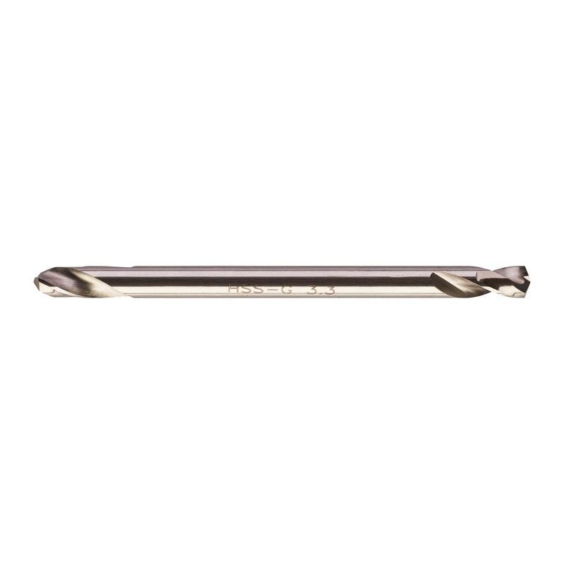 4932352225 - Wiertło do metalu HSS-G, dwustronne, 3,3 x 12/49 mm (10 szt.)
