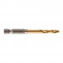 48894710 - Metal drill bit Shockwave HSS-G Tin, 4.5 x 29/76 mm, Hex (1 pcs.)