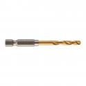 48894709 - Metal drill bit Shockwave HSS-G Tin, 4.2 x 28/74 mm, Hex (1 pcs.)