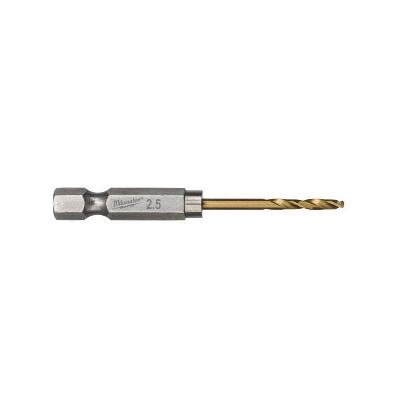 48894704 - Wiertło do metalu Shockwave HSS-G Tin, 2,5 x 19/62 mm, uchwyt Hex (2 szt.) 48894704 - Wiertło do metalu Shockwave HSS-G Tin, 2,5 x 19/62 mm, uchwyt Hex (2 szt.)