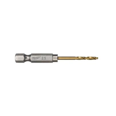 48894704 - Wiertło do metalu Shockwave HSS-G Tin, 2,5 x 19/62 mm, uchwyt Hex (2 szt.)