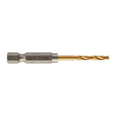 48894763 - Wiertło do metalu Shockwave HSS-G Tin, 3,0 x 23/65 mm, uchwyt Hex (2 szt.)